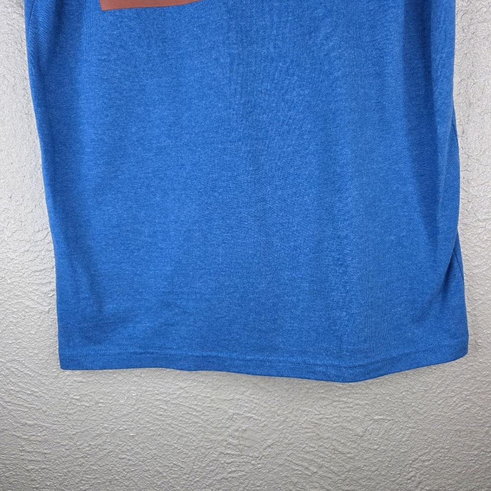Carhartt Men's Relaxed Fit Heavyweight Short Sleeve Bright Blue Tee with Pocket - Picture 11 of 13